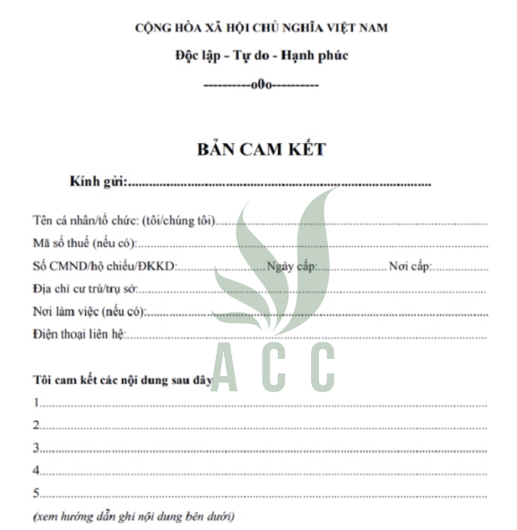 Bản cam kết an toàn thực phẩm trong trường học là gì