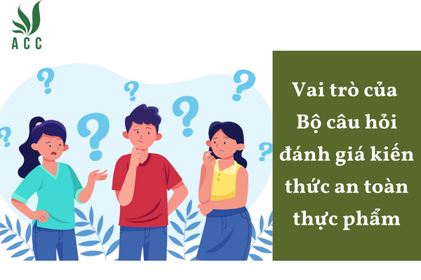 Vai trò của Bộ câu hỏi đánh giá kiến thức an toàn thực phẩm