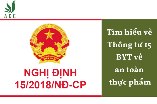 Tìm hiểu về Thông tư 15 BYT về an toàn thực phẩm
