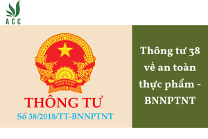 Thông tư 38 về an toàn thực phẩm - BNNPTNT