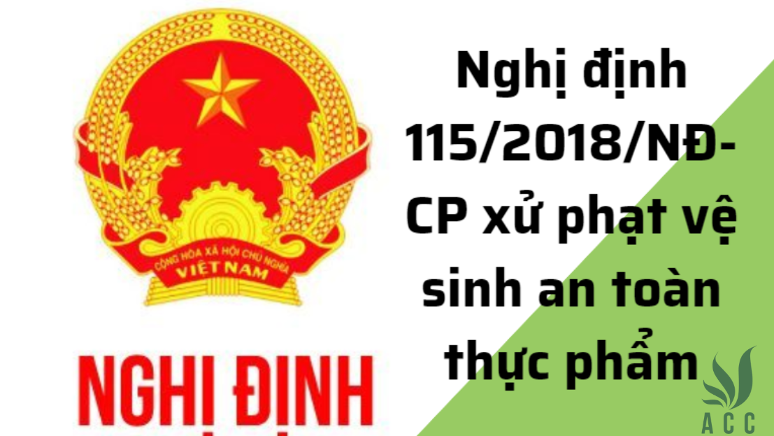 Nghị định 1152018NĐ-CP xử phạt vệ sinh an toàn thực phẩm