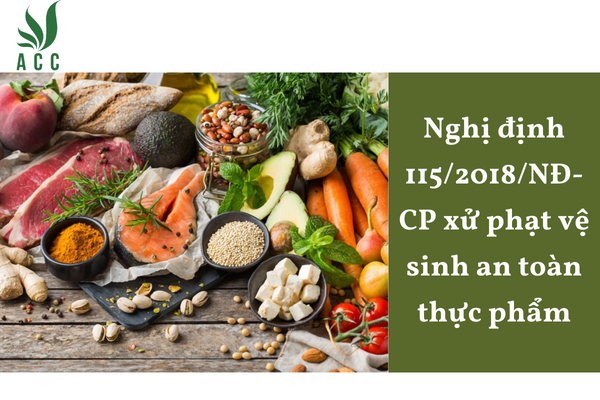 Nghị định 115/2018/NĐ-CP xử phạt vệ sinh an toàn thực phẩm