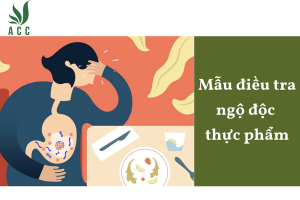 Mẫu điều tra ngộ độc thực phẩm