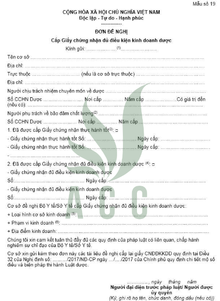 Điều kiện cấp giấy chứng nhận đủ điều kiện kinh doanh Dược
