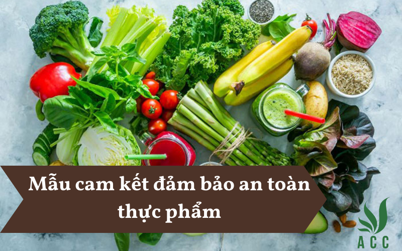 Mẫu cam kết đảm bảo an toàn thực phẩm