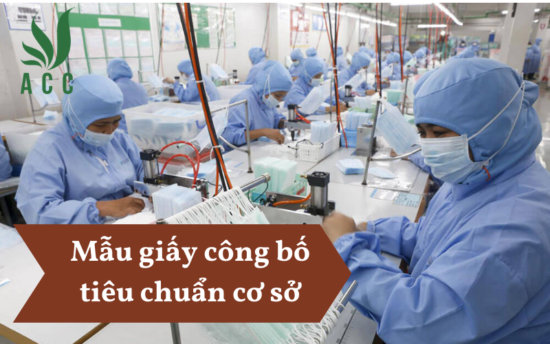 Mẫu giấy công bố tiêu chuẩn cơ sở