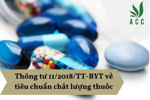 Thông tư 11/2018/TT-BYT về tiêu chuẩn chất lượng thuốc
