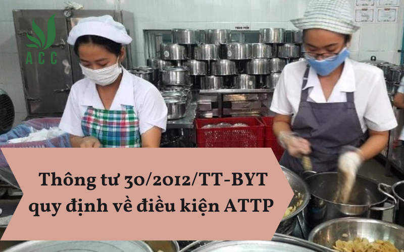 Thông tư 302012TT-BYT quy định về điều kiện ATTP