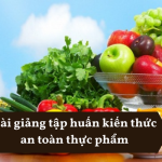 Bài giảng tập huấn kiến thức an toàn thực phẩm