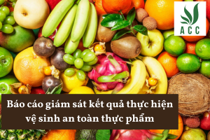 Báo cáo giám sát kết quả thực hiện vệ sinh an toàn thực phẩm