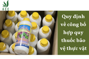 Quy định về công bố hợp quy thuốc bảo vệ thực vật