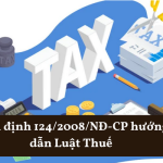 Nghị định 124/2008/NĐ-CP hướng dẫn Luật Thuế
