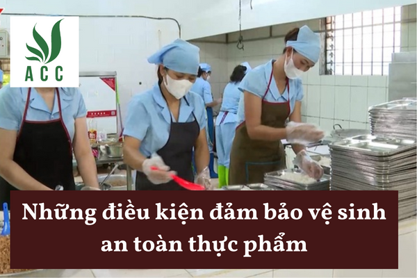Những điều kiện đảm bảo vệ sinh an toàn thực phẩm
