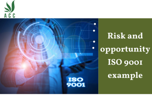Risk and opportunity ISO 9001 example